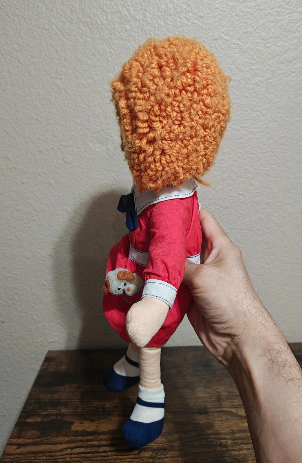 1982 Vintage Little Orphan Annie Rag Doll With Dog Sandy