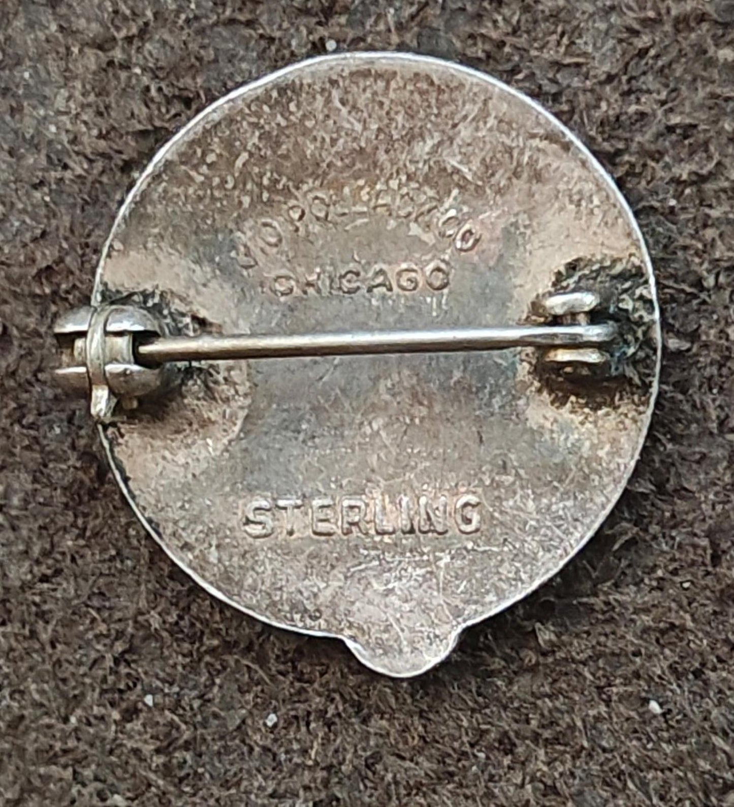 1950s/60s Silver 10-year Service Award The Cooper Hospital Camden New Jersey Pin