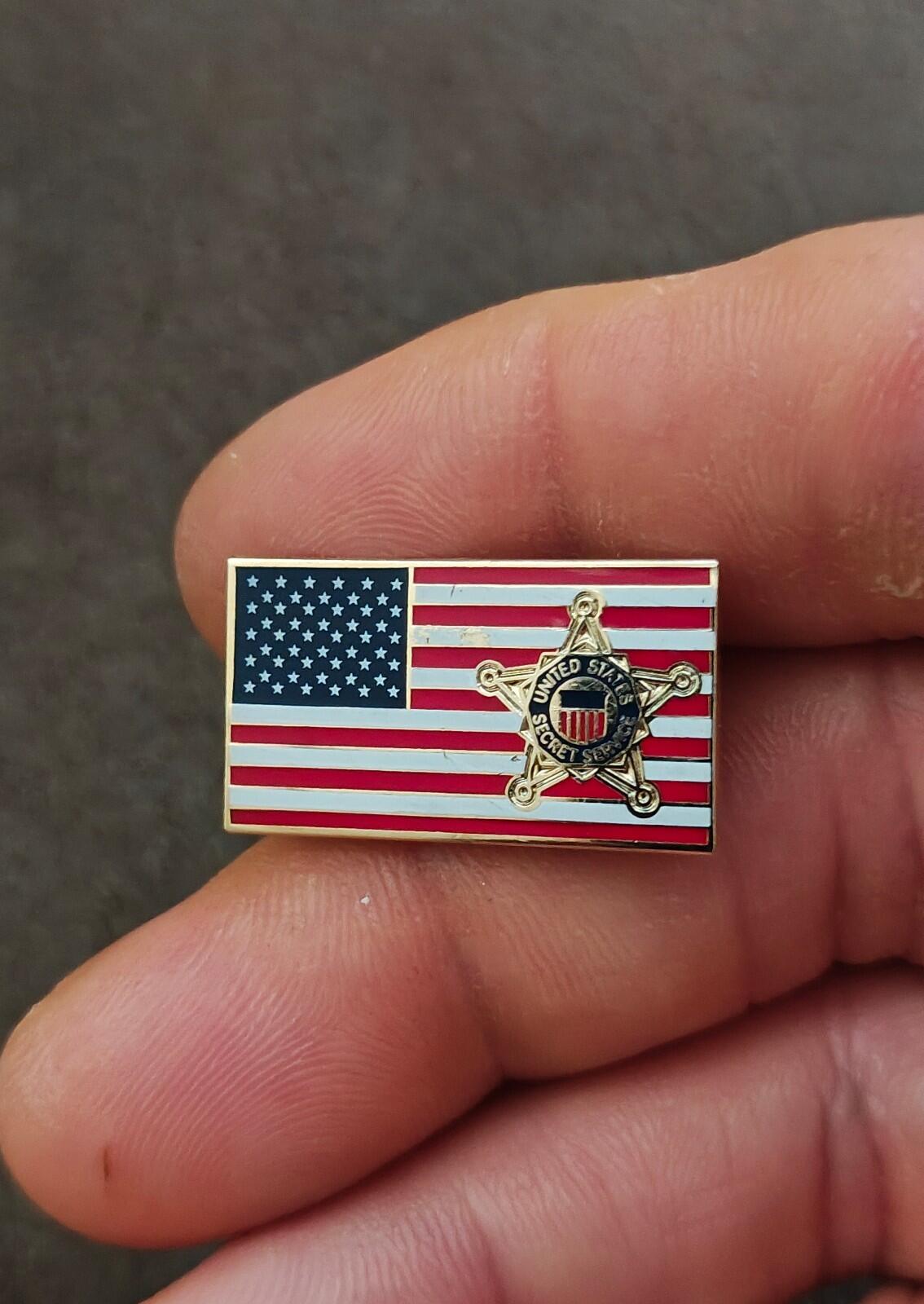 Vintage United States Secret Service (USSS) Featuring The American Flag Pin