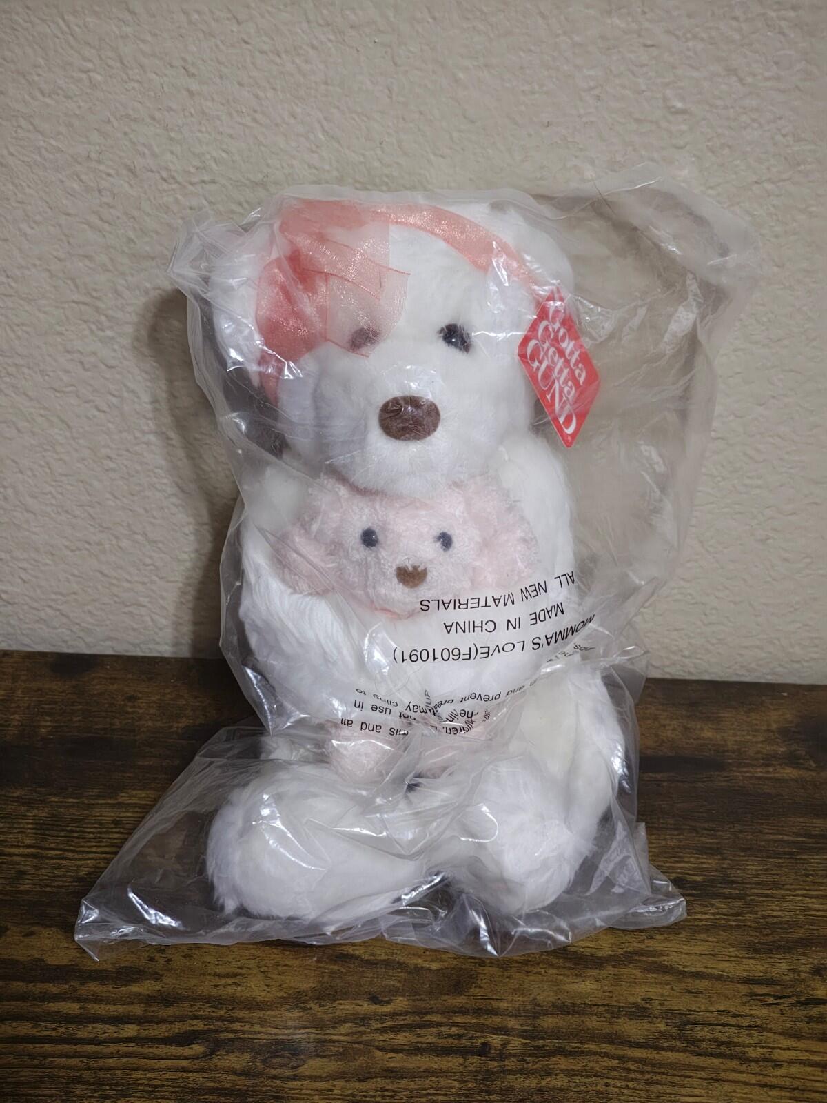 2001 Gotta Getta GUND "Momma's Love" Teddy Bear Set Plush New Factory Sealed