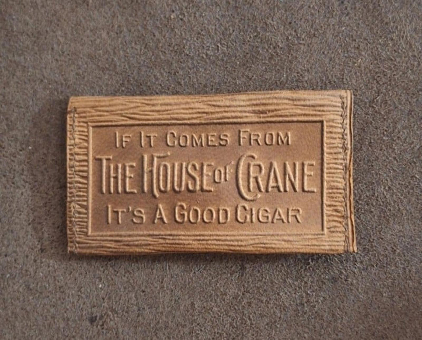 Cool Vintage Rare & HTF Early 1900s Leather House of Crane Cigar Leather Purse.