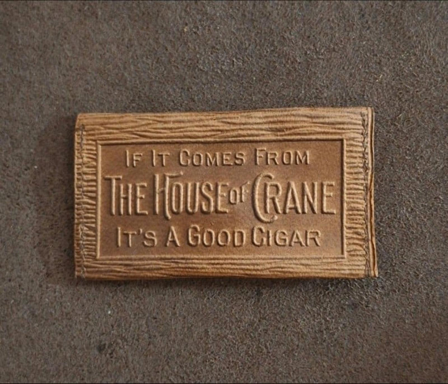 Cool Vintage Rare & HTF Early 1900s Leather House of Crane Cigar Leather Purse.