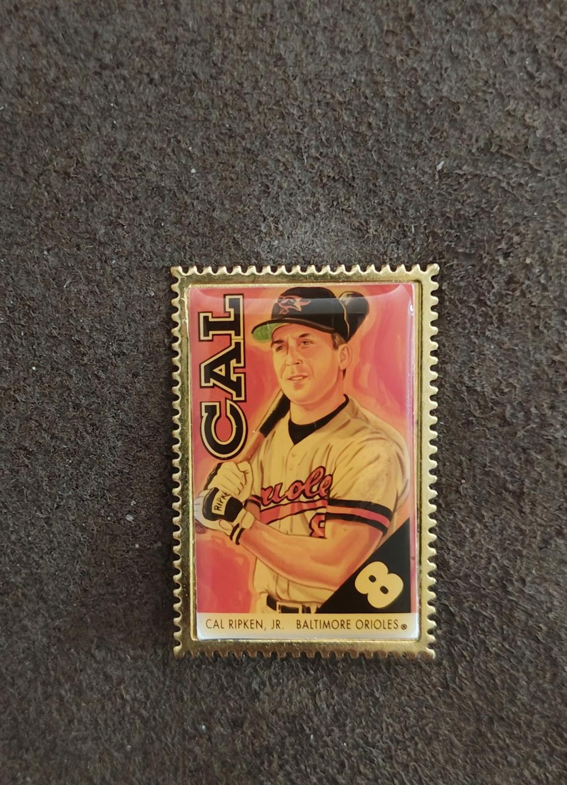 1990's WinCraft Baltimore Orioles Cal Ripken Jr. Gold Tone Pin