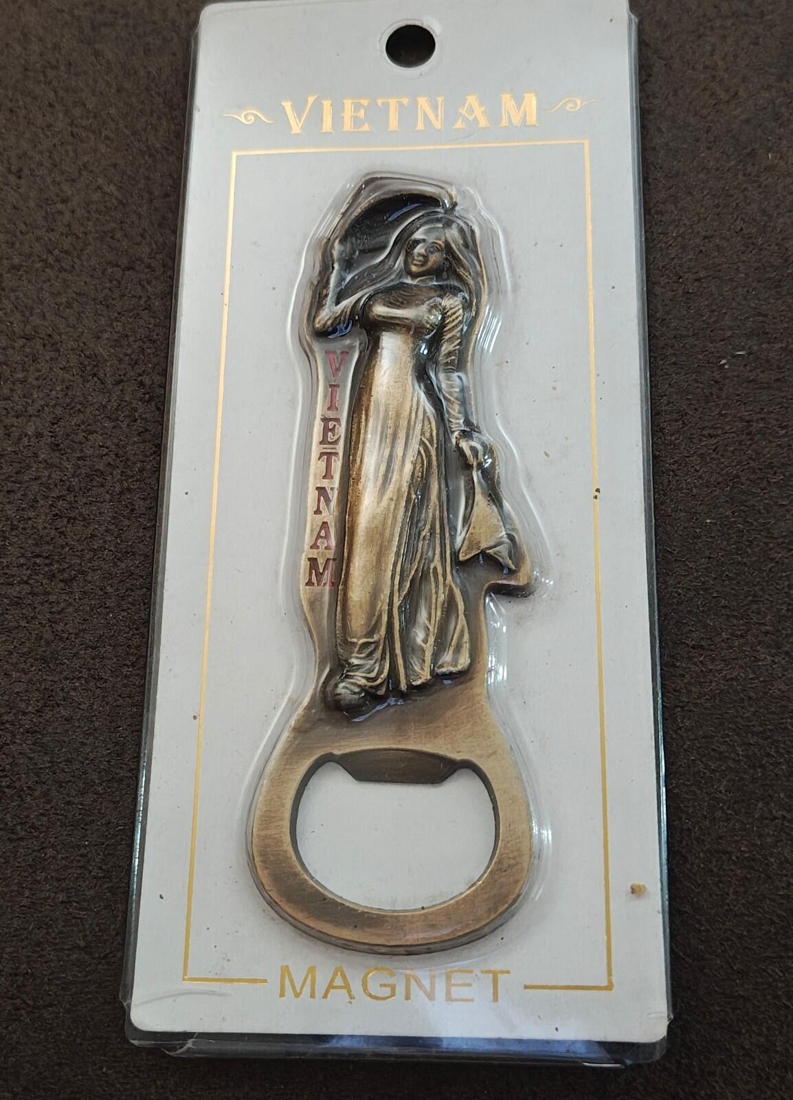 Vietnam Magnetic Souvenir Brass Bottle Opener