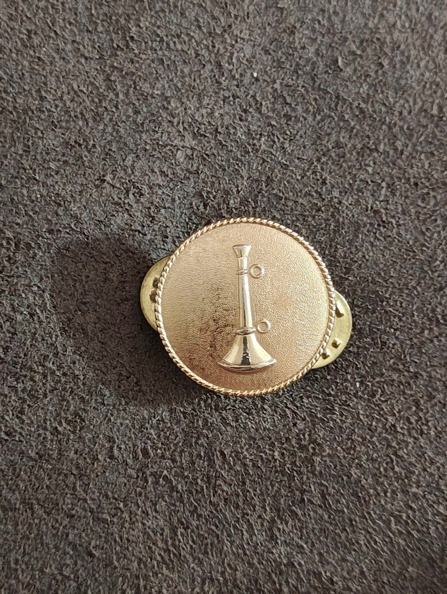 Fire Department Rank Insignia Gold Tone Pin