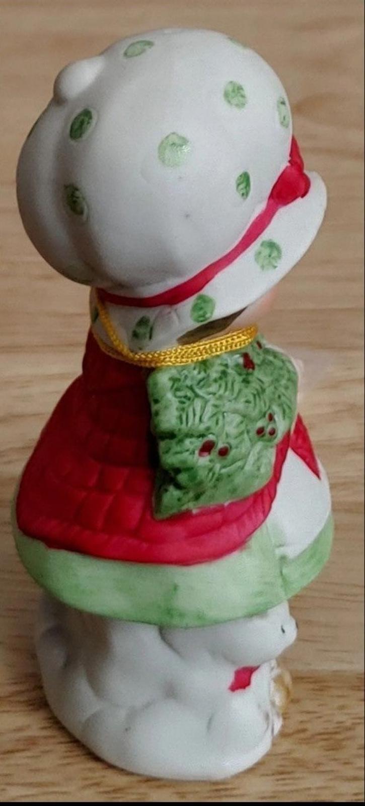 1980's Hand painted Sugarplum Girl Porcelain Bisque Pomander