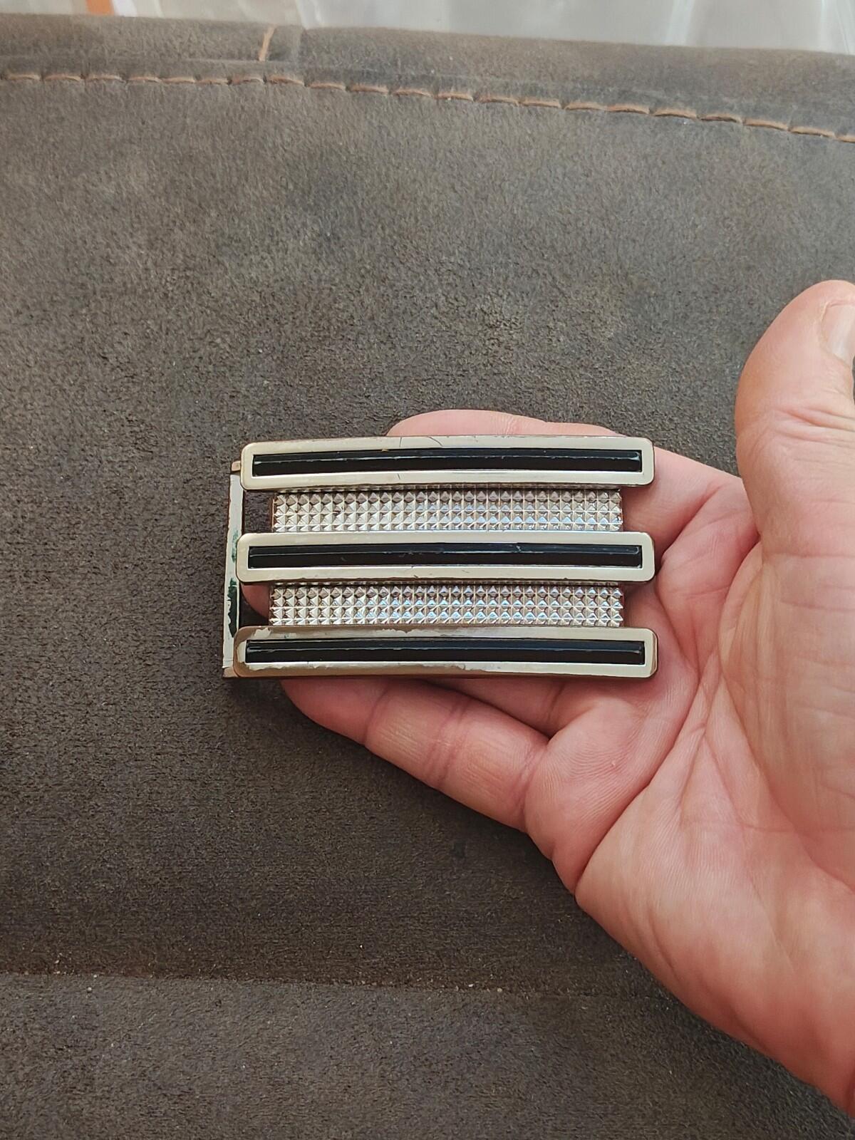 1990s Adidas 3-Stripe "Golf Trophy" Belt  Buckle