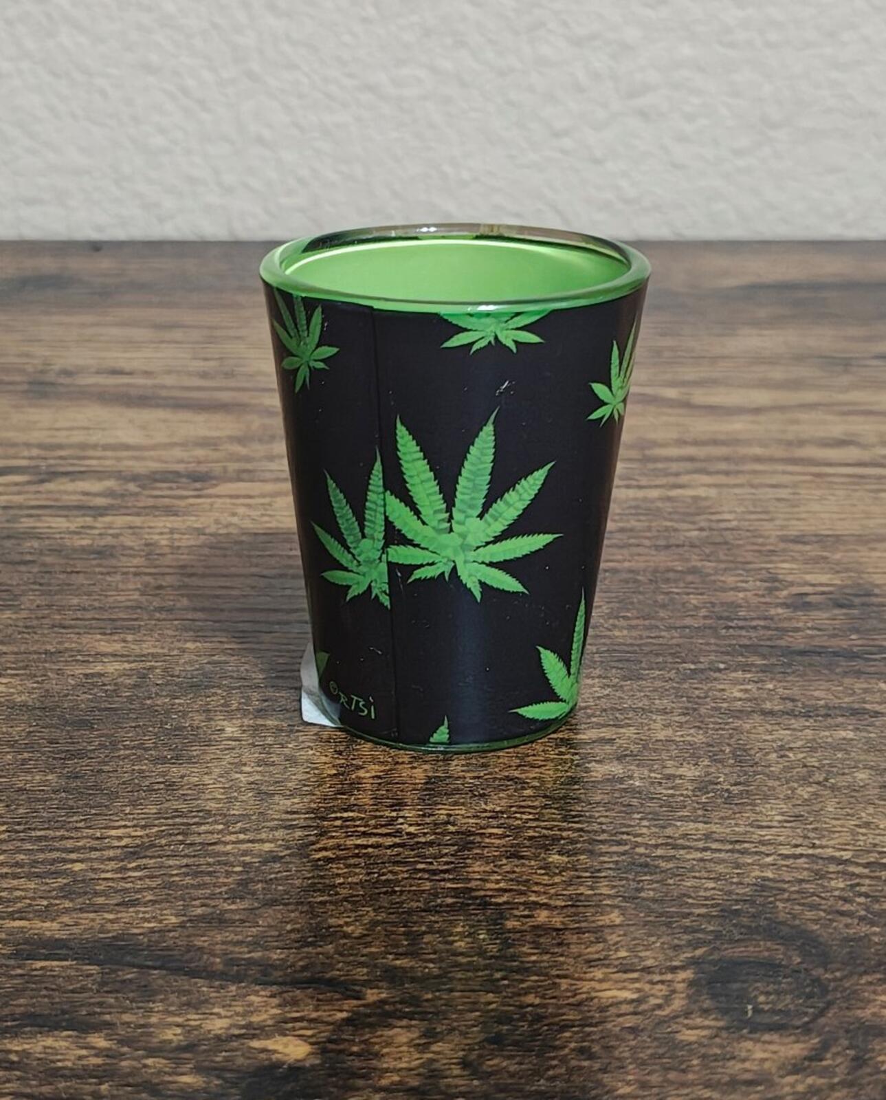 Welcome To Fabulous Las Vegas Nevada Green & Black Shot Glass