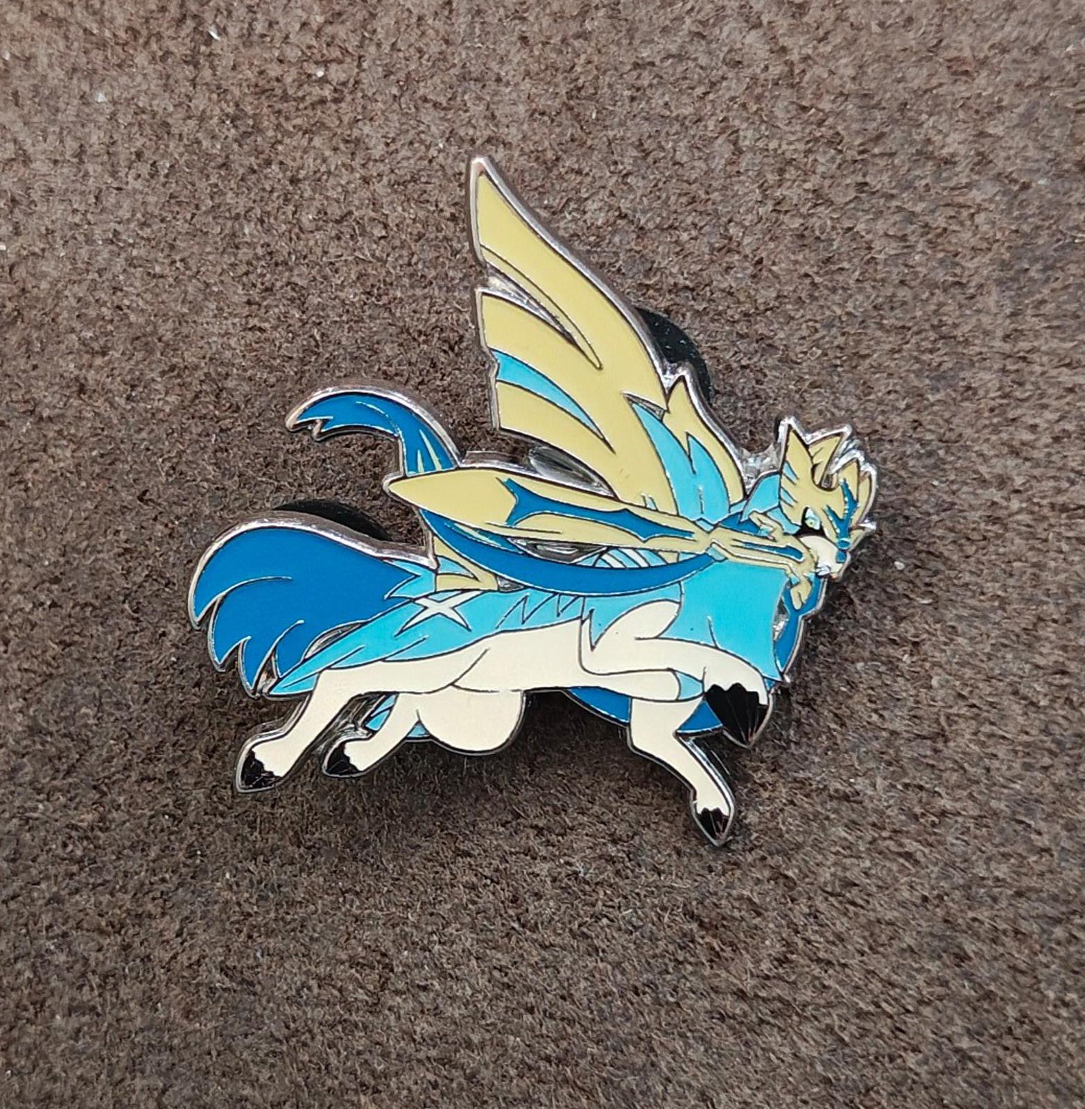 Official Pokémon TCG Shiny Zacian Silver Tone Enamel Pin