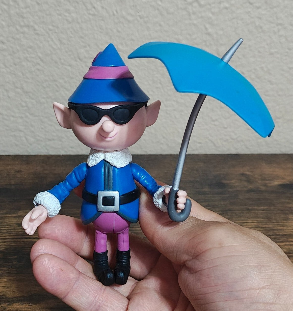 2003 Rare HTF Playing Mantis "Boy Elf" Rudolph The Red Nosed Reindeer PVC Figure