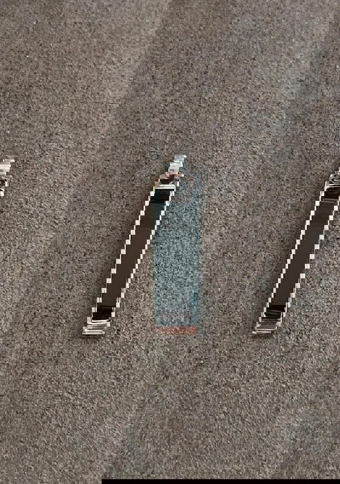 90's Lia Sophia Reversible Black and White Silver Tone Slide Pendant