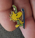 1970s Peanuts Woodstock Riding a Ski Lift