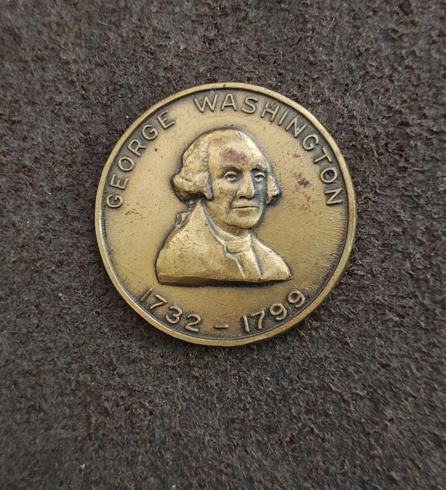 1960s George Washington Commemorative Bronze Token