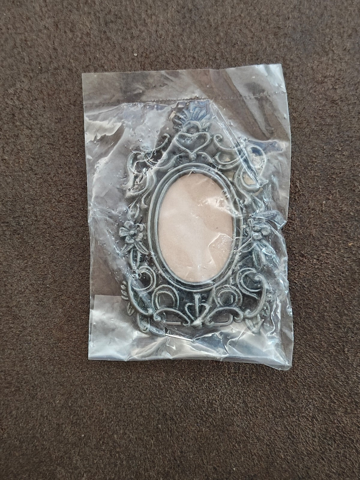1970s/80s Pewter Tone Ornate Baroque/Victorian/Rococo Style Picture Frame NOS