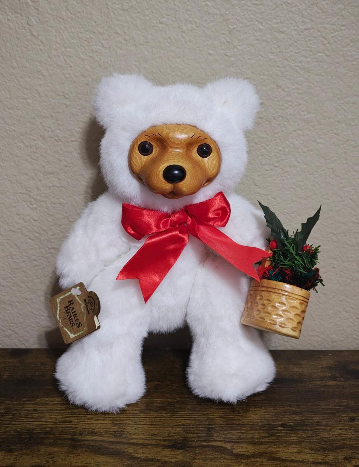 1993  Applause Alvin Bear from the Robert Raikes Sixth Christmas Edition Plush