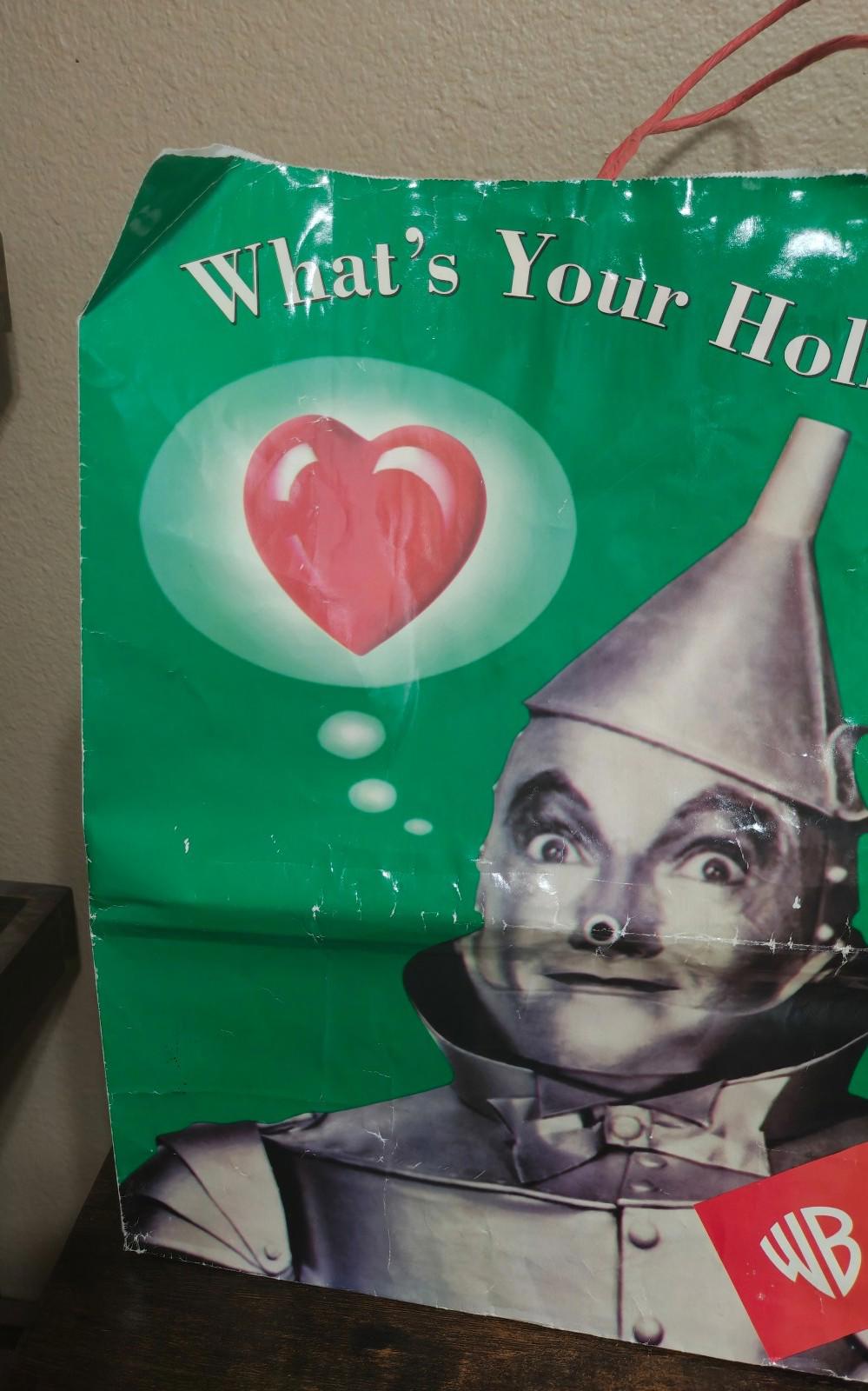 1998 Warner Brothers Studio Store Dorothy Wizard of Oz Paper Shopping Bag