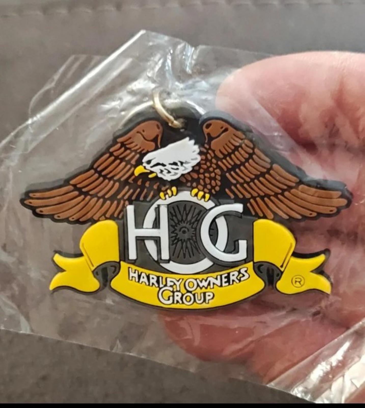Collectible Harley-Davidson Owners Group (H.O.G.) Eagle Claw Rubber Keychain Fob