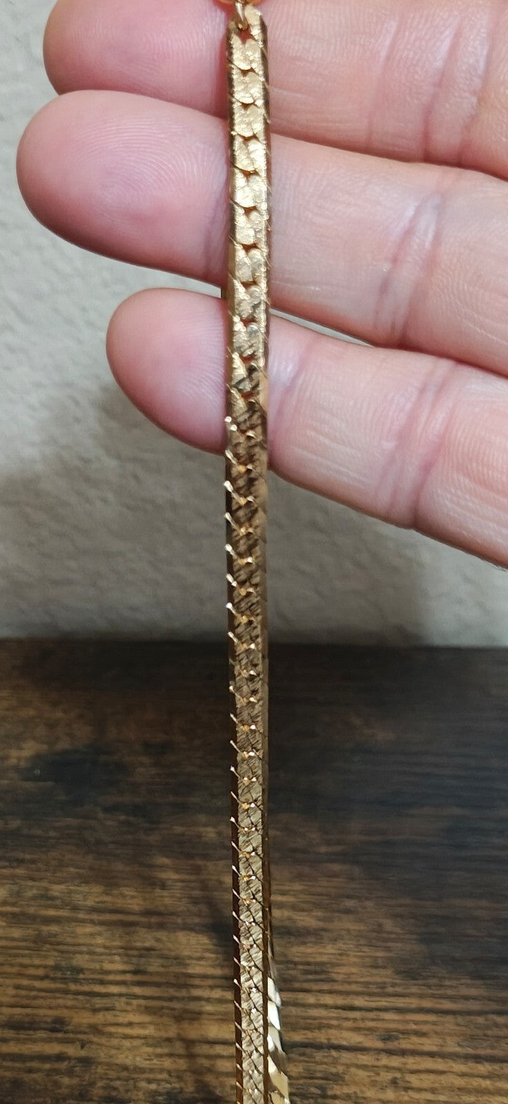 1970s/80s Signed Avon 15" Herringbone Necklace