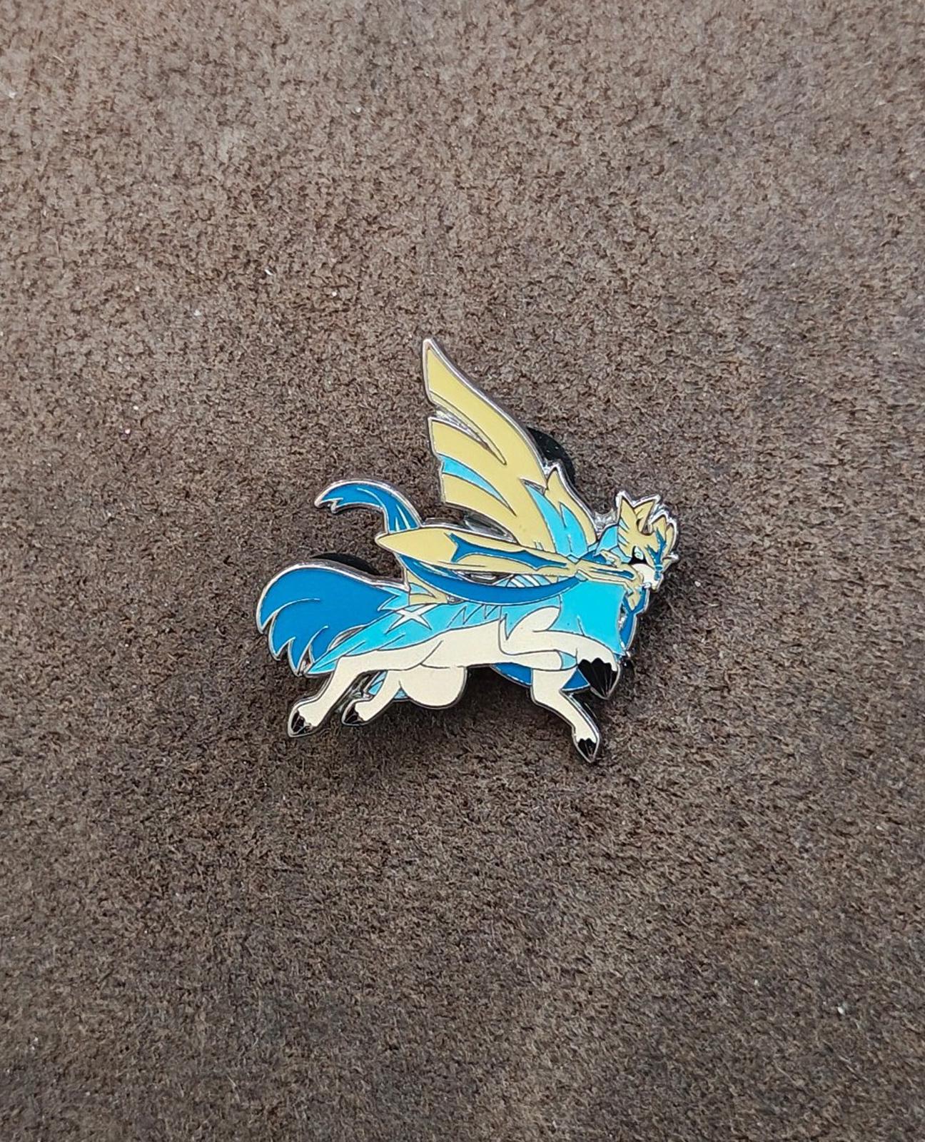 Official Pokémon TCG Shiny Zacian Silver Tone Enamel Pin