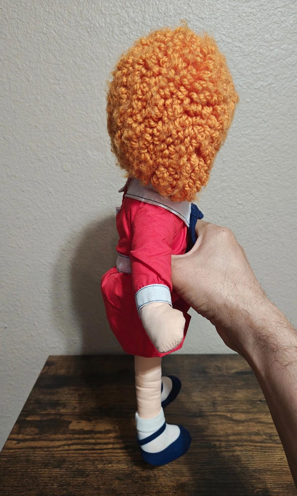 1982 Vintage Little Orphan Annie Rag Doll With Dog Sandy