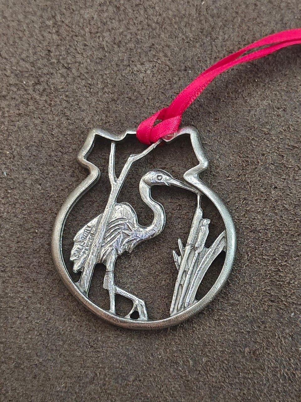 Salisbury Pewter Traditional Blue Heron Hanging Ornament