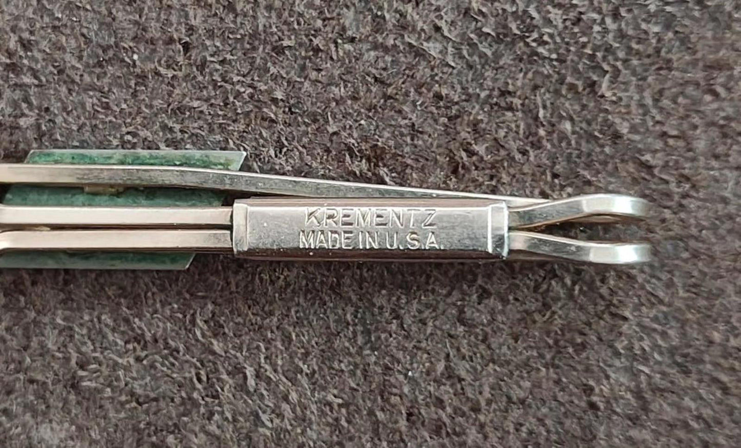 1950s/60’s Initial H Silver Tone Tie Bar Clip