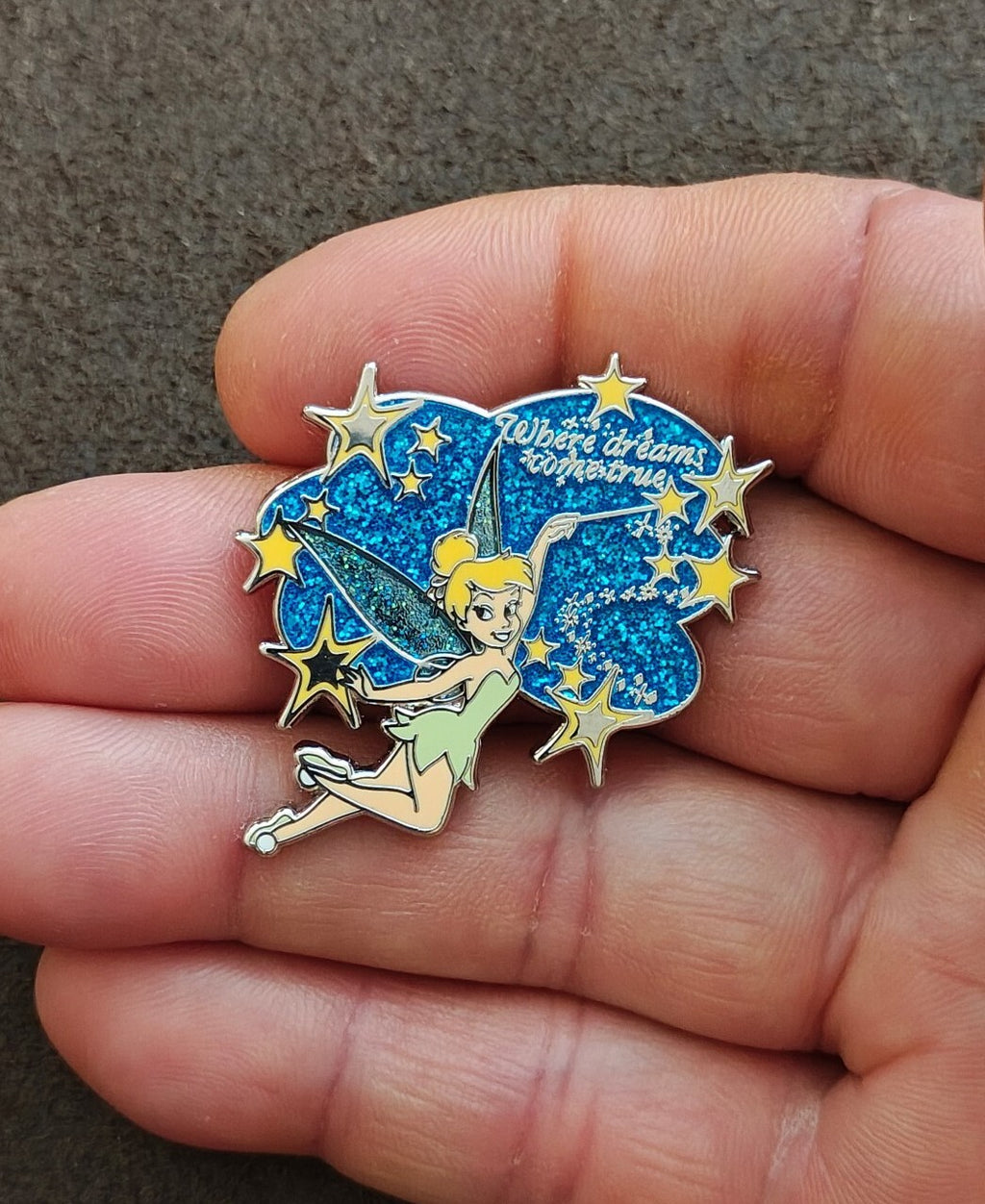 Disney Tinker Bell "Where Dreams Come True" Exclusive Pixie Dust  Pin