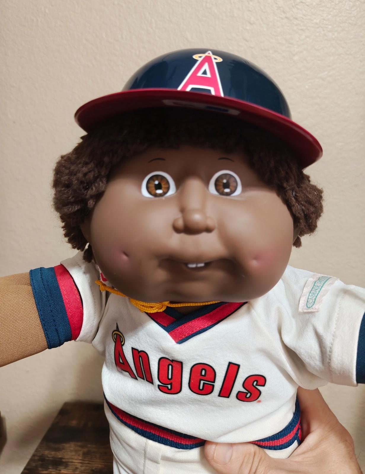 1980's Cabbage Patch Kids All Stars African American California Angels Doll
