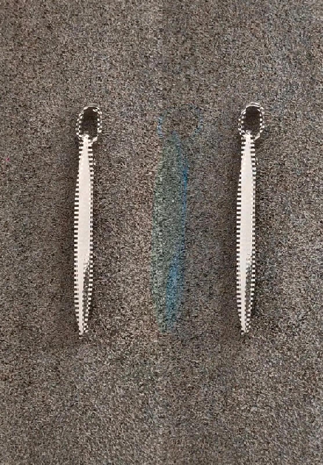 90's Lia Sophia Reversible Black and White Silver Tone Slide Pendant