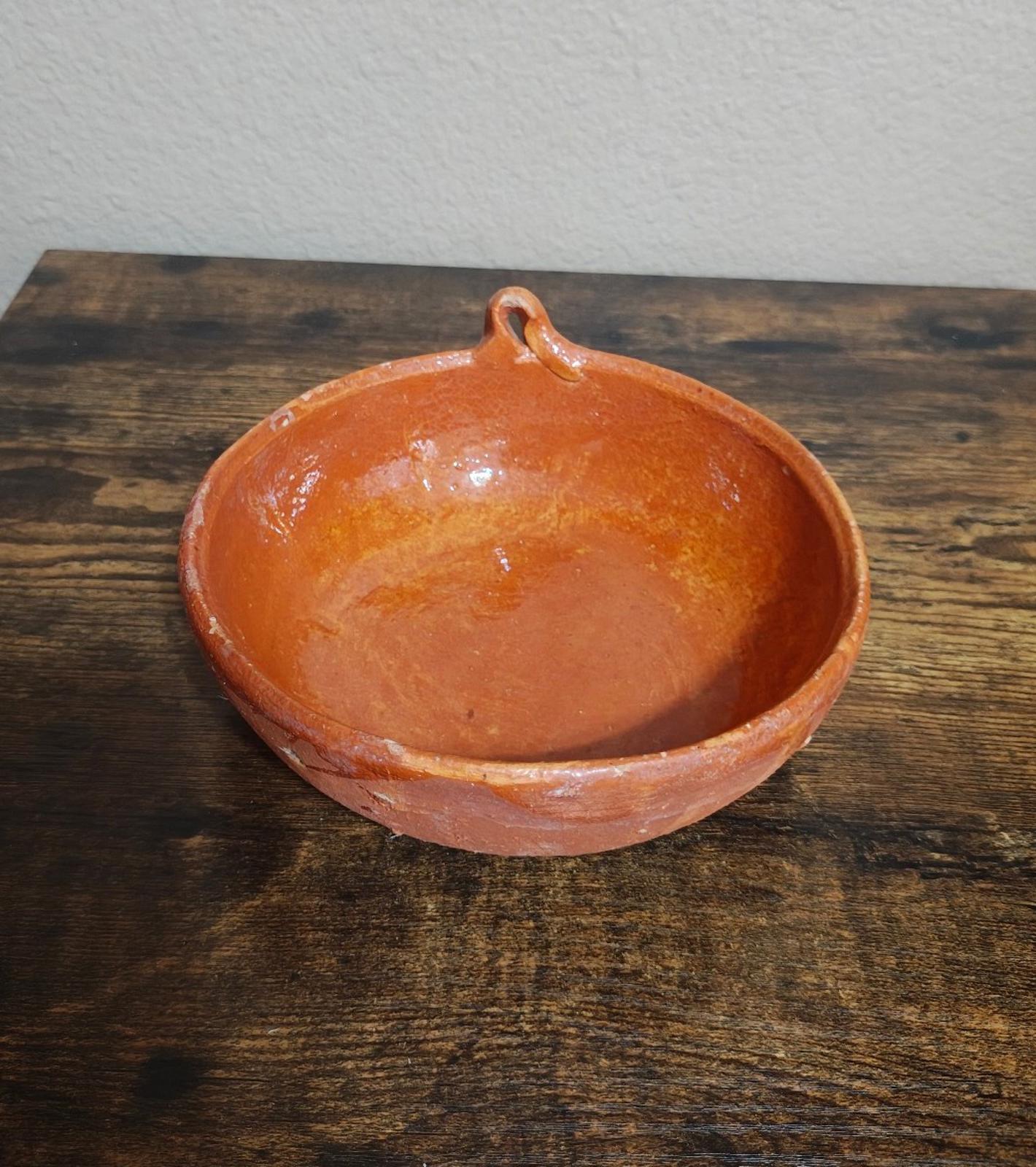 Authentic Handcrafted Traditional Mexican Clay Cooking/Serving Bowl/Pot
