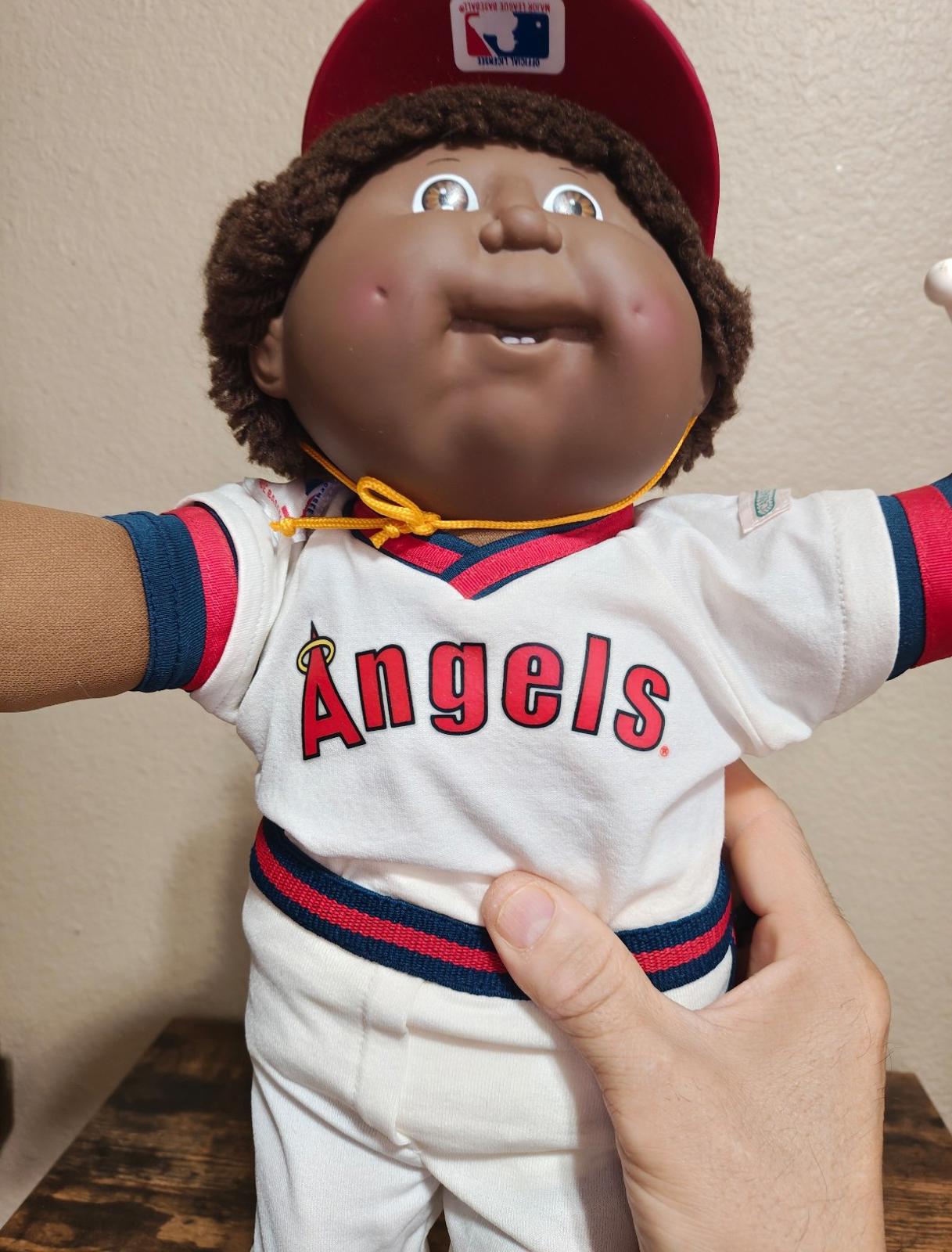 1980's Cabbage Patch Kids All Stars African American California Angels Doll