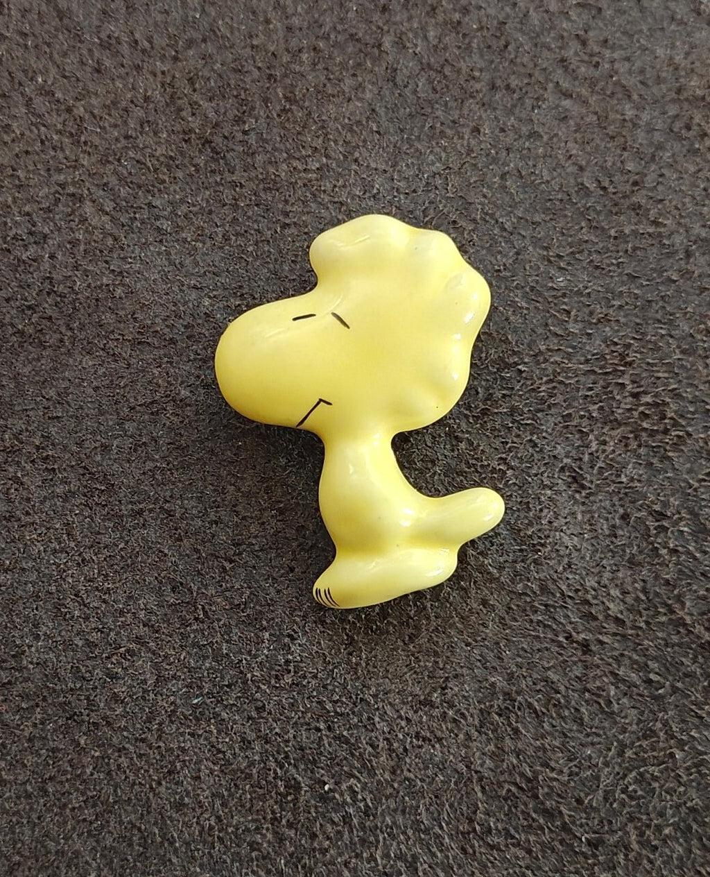 1970s Peanuts Woodstock Ceramic Pin