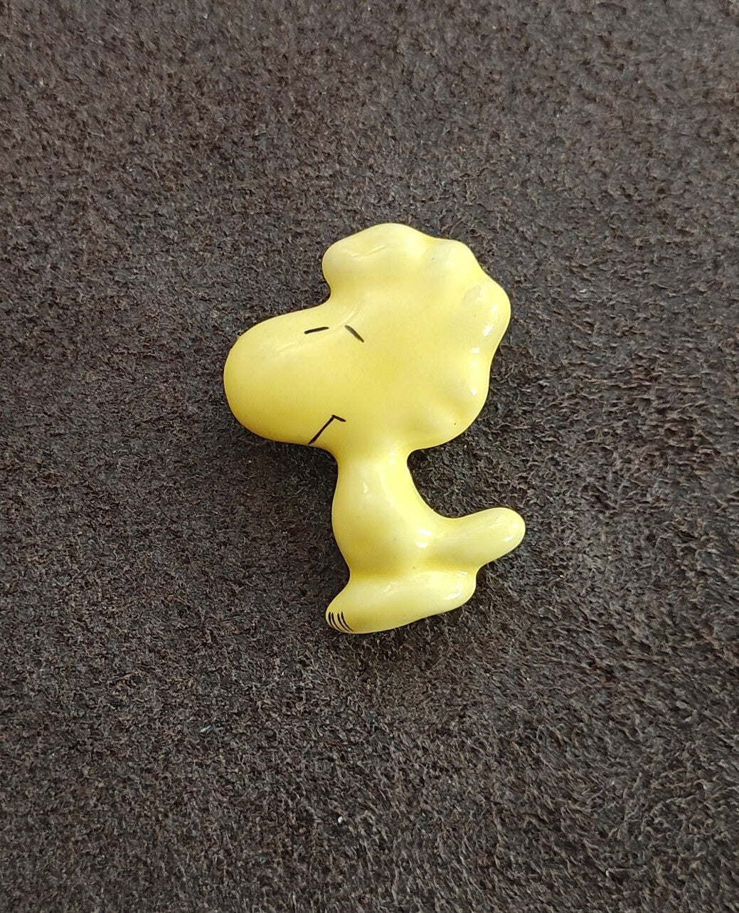 1970s Peanuts Woodstock Ceramic Pin