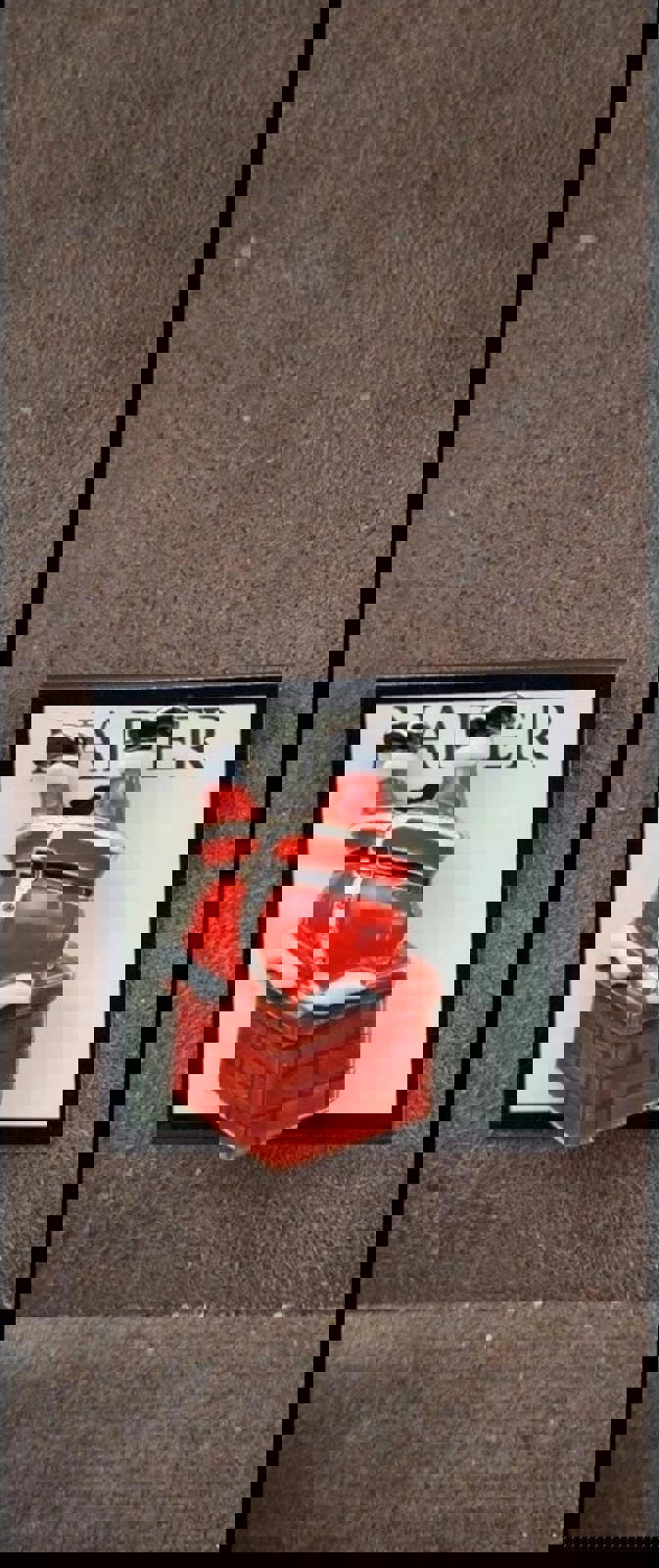 Cute Napier Santa Climbing Down A Chimney Enamel Pin New On Card