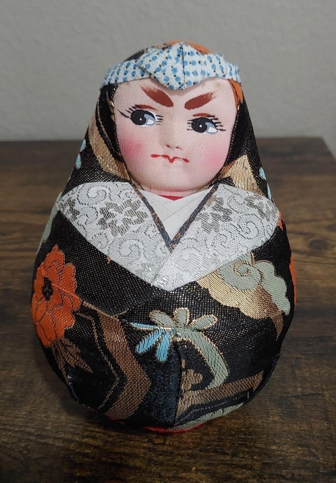 1980's Handsome Vintage Japanese Traditional Daruma Doll