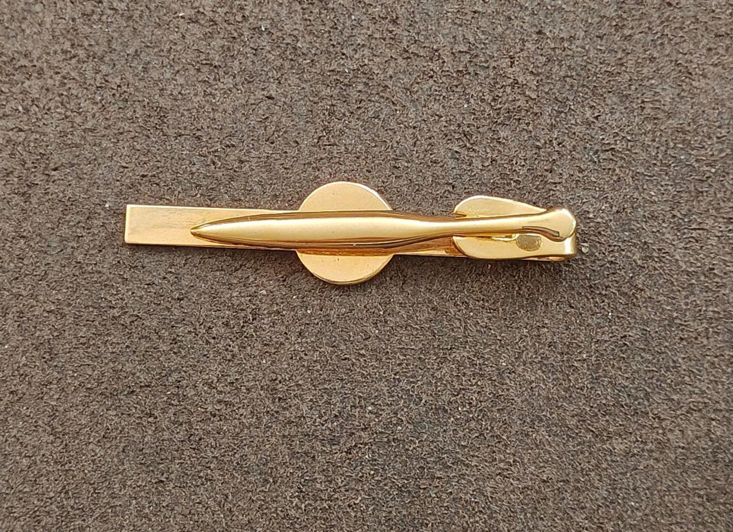 1980's Gold Tone Zodiac Sign Capricorn Tie Bar