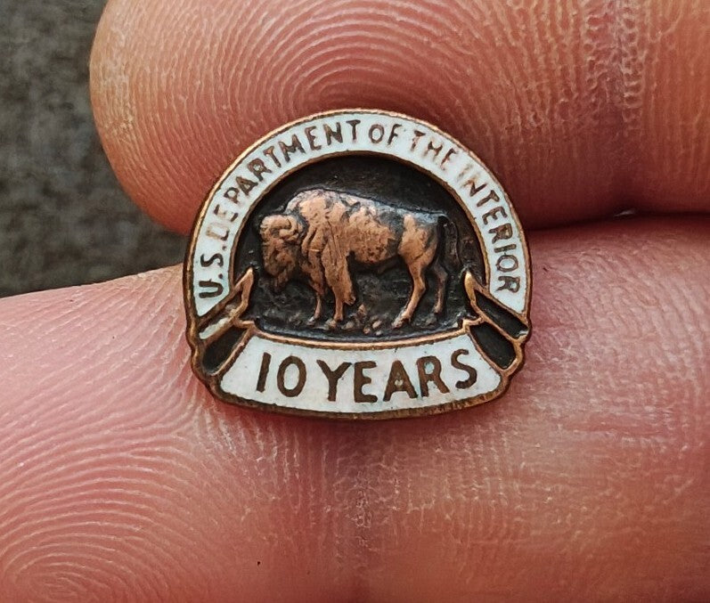 1960s/70s U.S. Department of The Interior 10-Year Service Pin