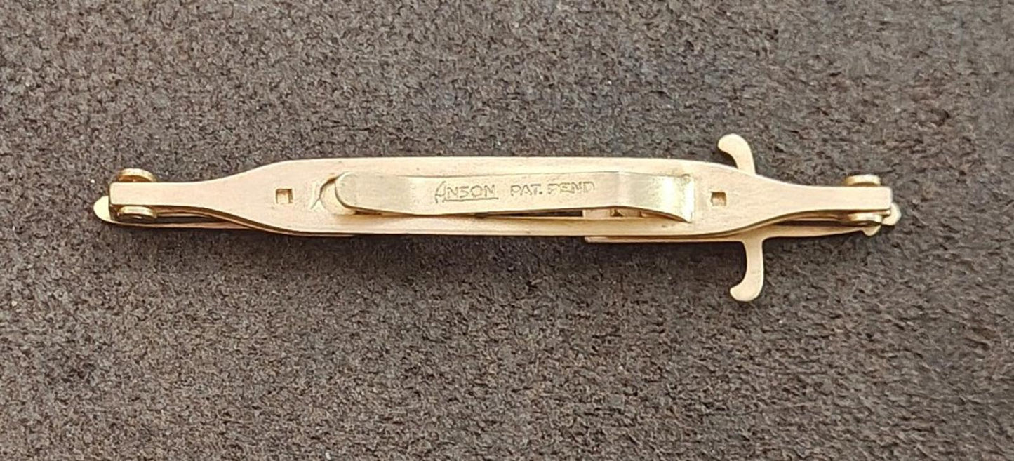 1940s/50s Gold Tone Anson Sword Tie Clip