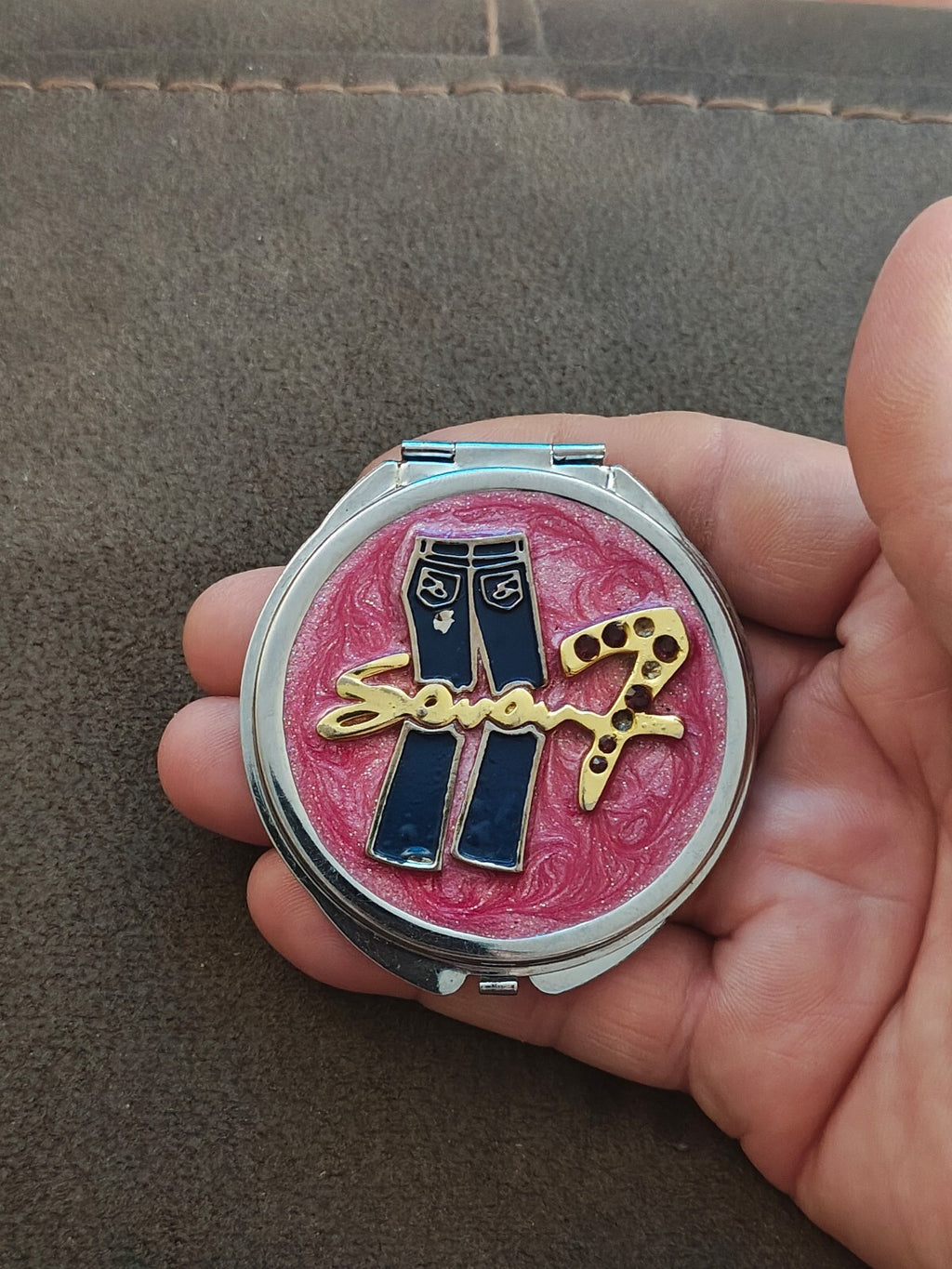 Seven7 Jeans Promotional Pocket Compact Mirror