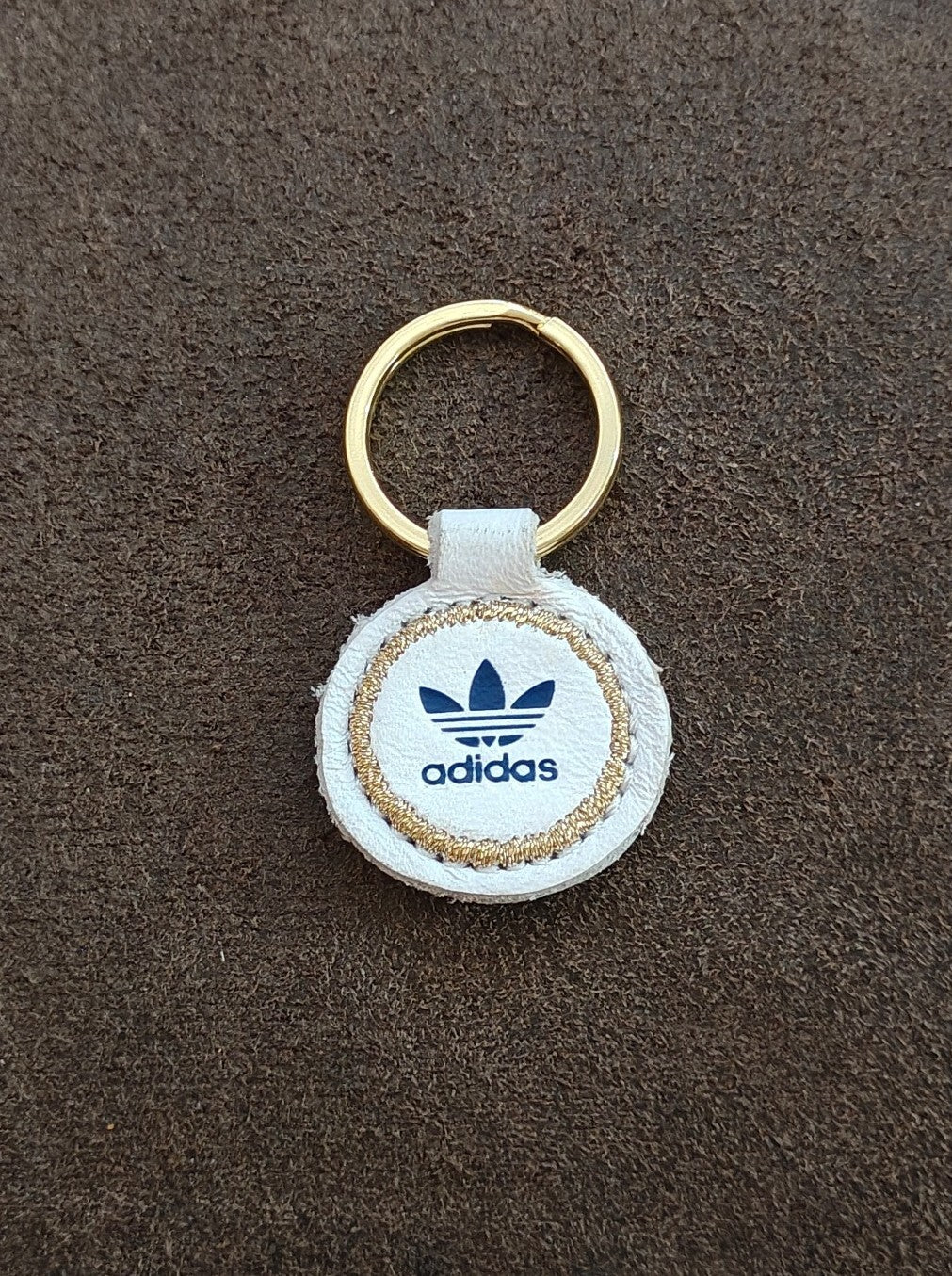 Adidas Originals Trefoil Leather Keychain