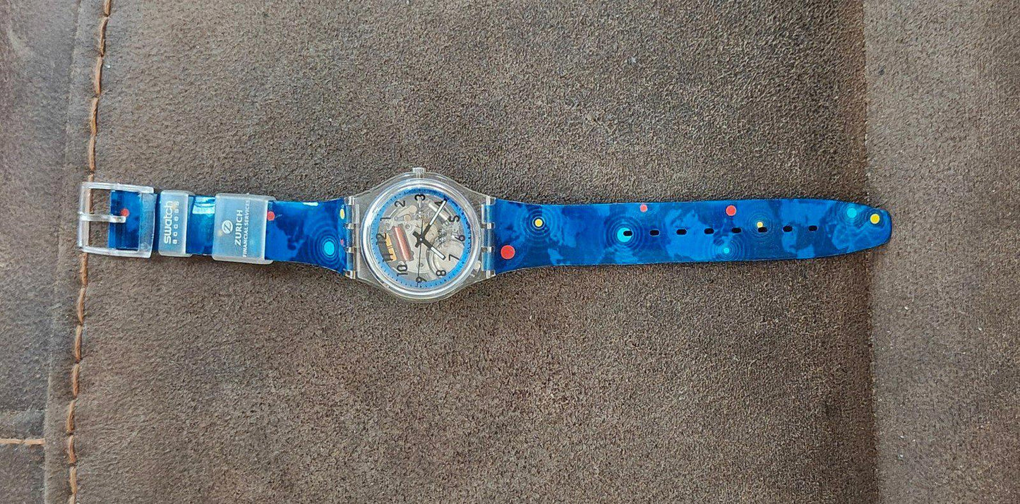 1994 Swatch Zurich Financial Services Unisex Swatch Watch