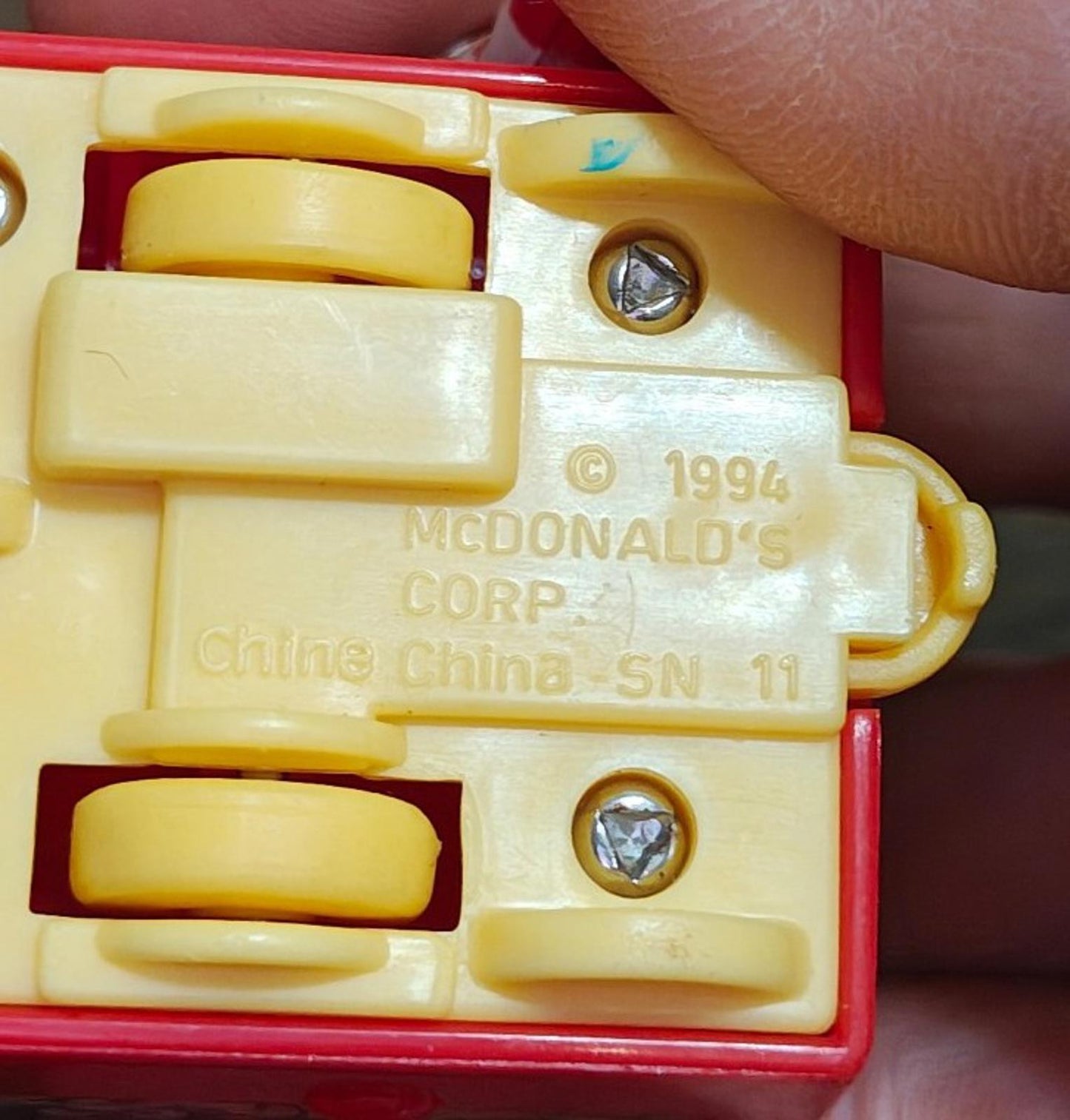 1994 Ronald McDonald Happy Meal Box Train Car #1