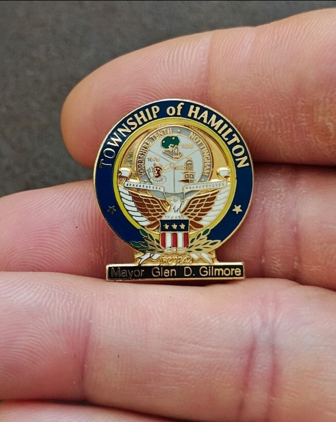 Commemorative Township Of Hamilton Gold Tone Pin