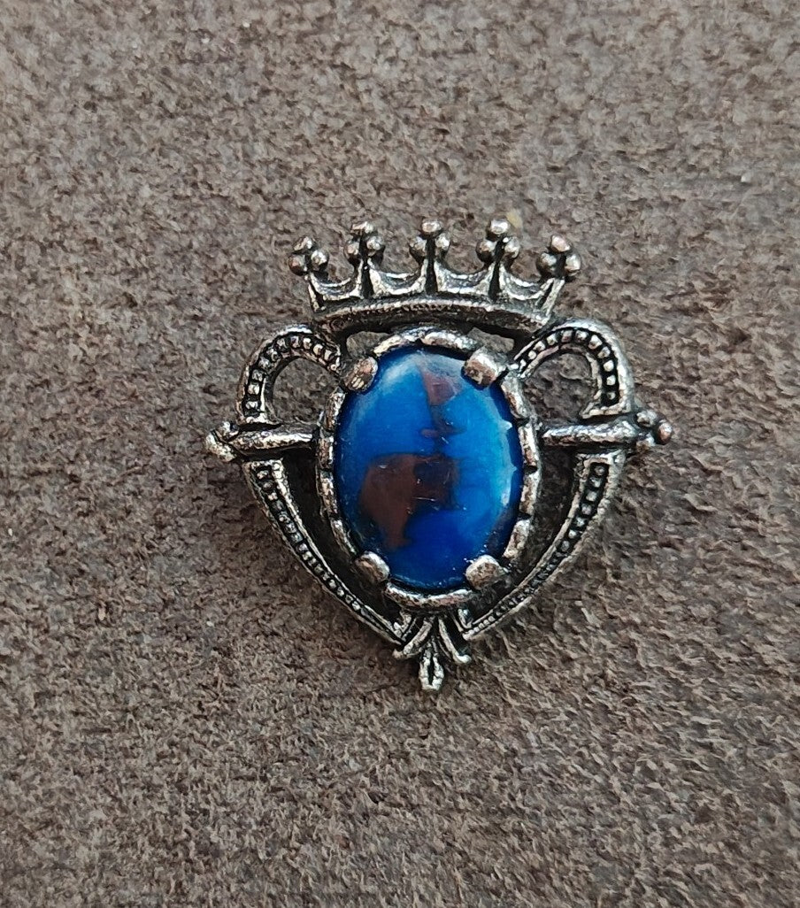 1960s/70s Signed Miracle Scottish Luckenbooth Coronet Heart  Brooch