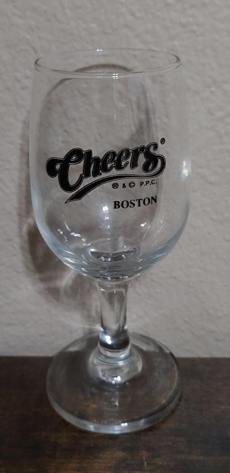 1990's Cheers Boston TV Show Wine Glass