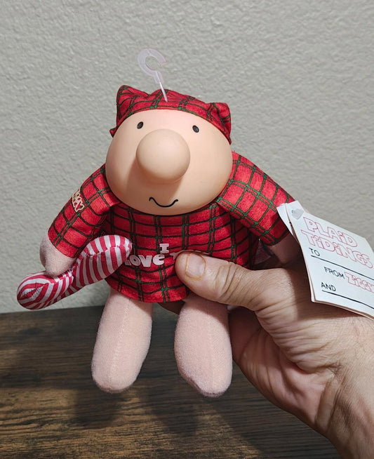 1991 Vintage"I Love You" 7" Christmas Ziggy Plush