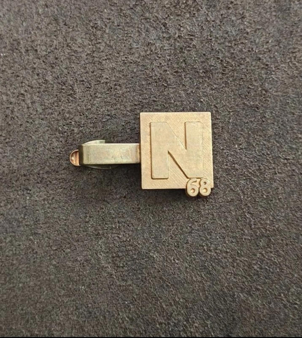 1968 Heavy Brass Nixon Presidential Campaign Tie Clip