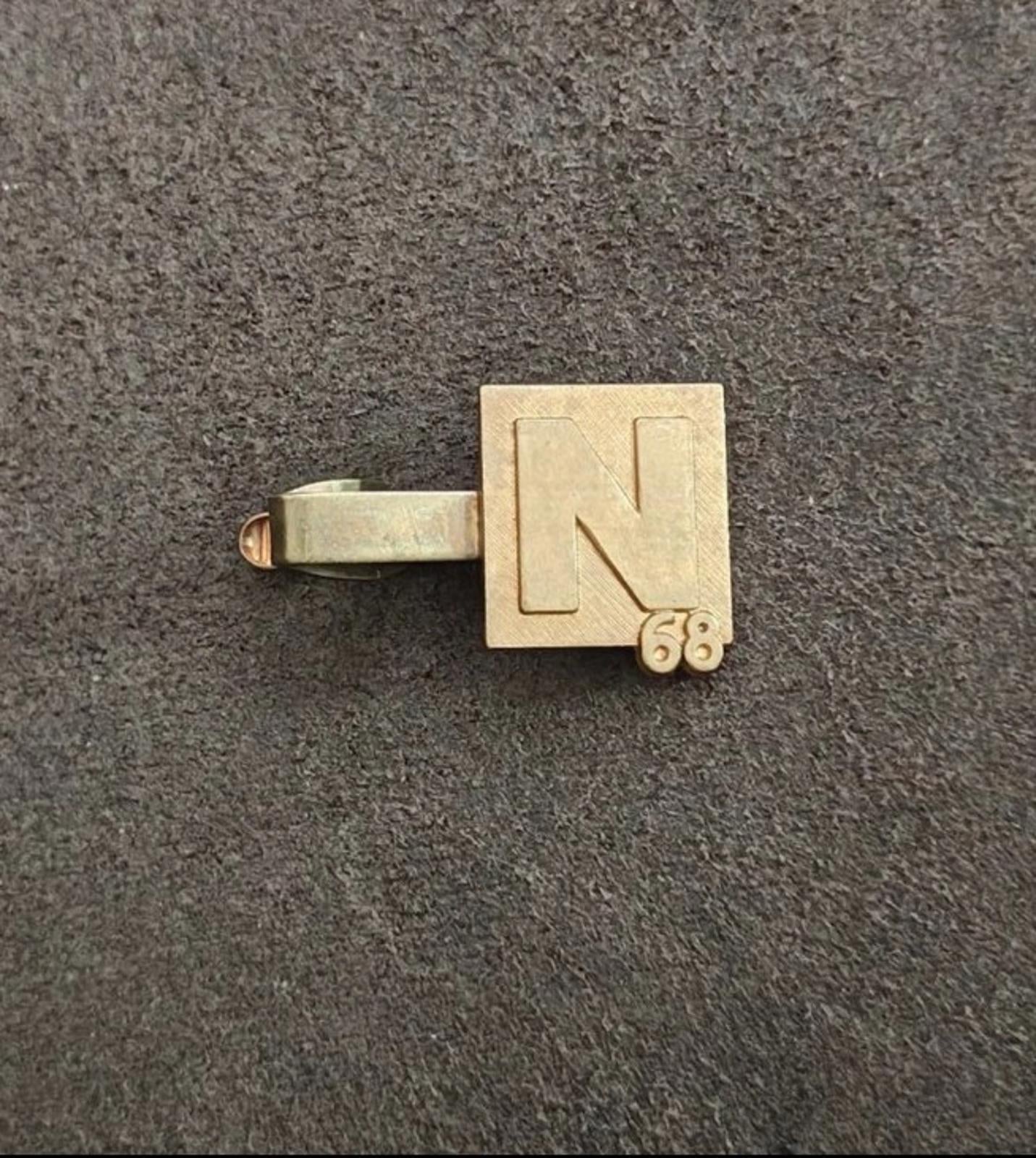 1968 Heavy Brass Nixon Presidential Campaign Tie Clip
