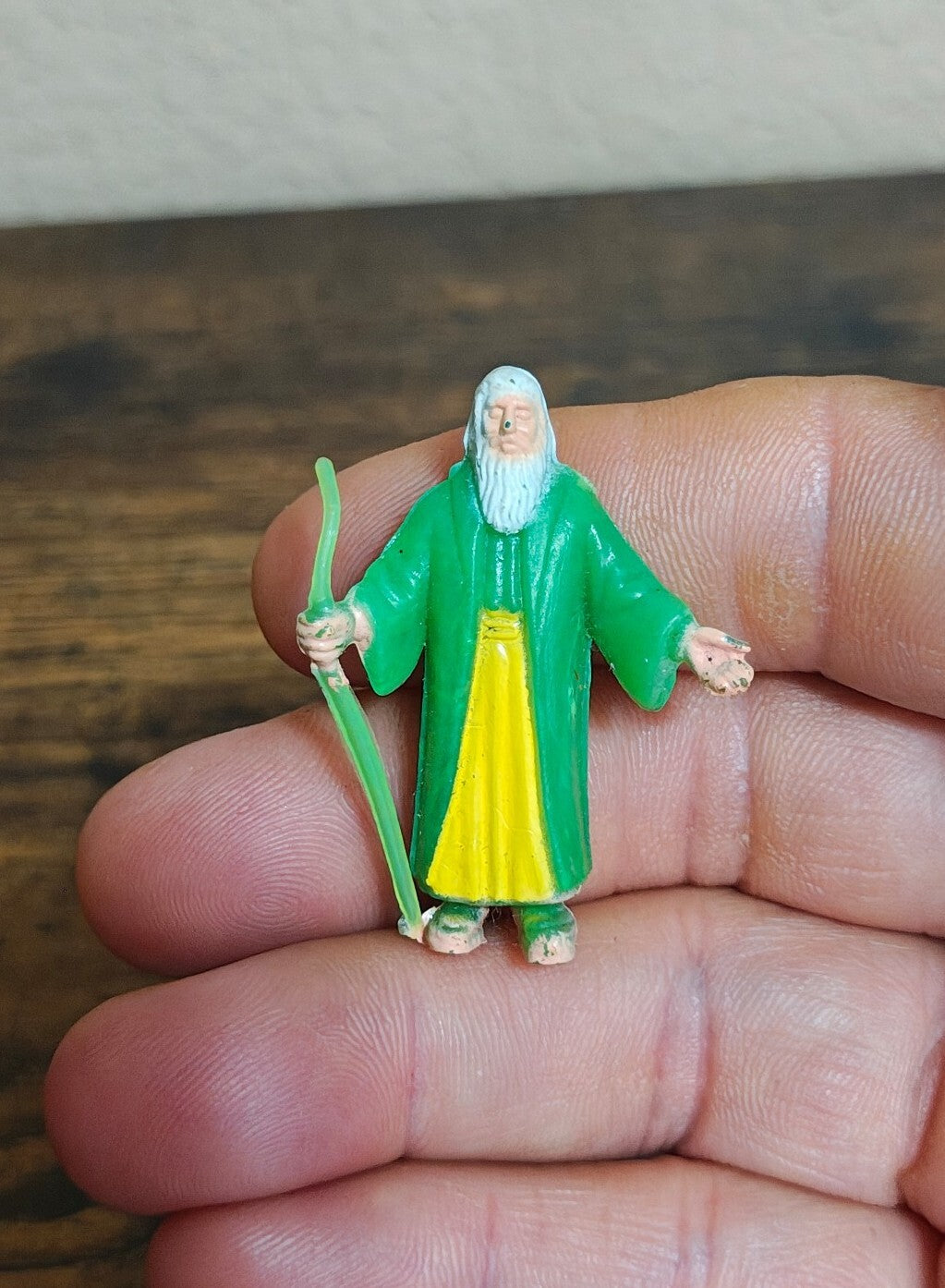 1950s Rare Moses Holding a Staff Plastic Figure/Figurine