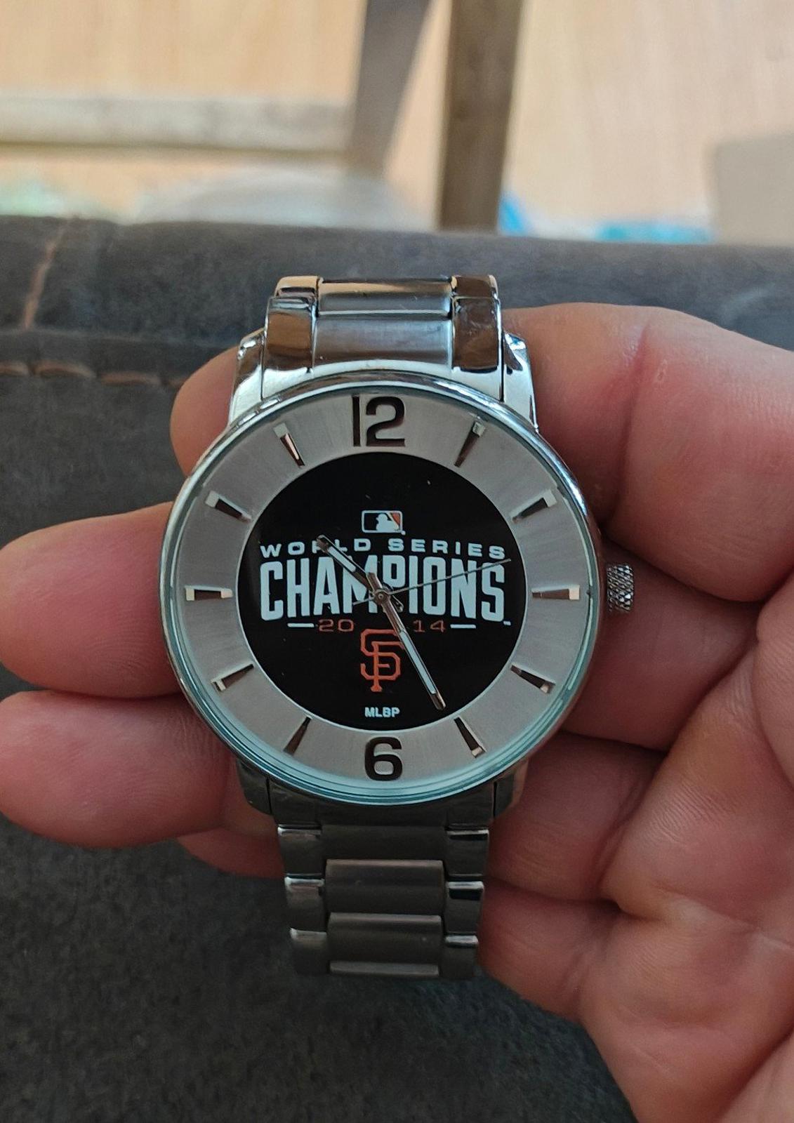 Rare Game Time San Francisco Giants 2014 World Series Champions Watch